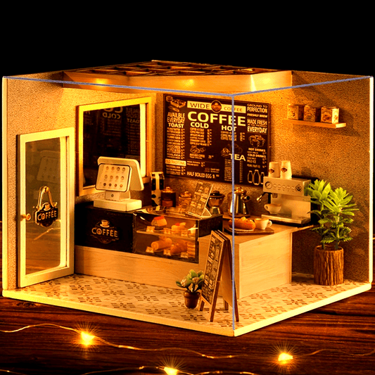 Miniature Coffee Shop Model House