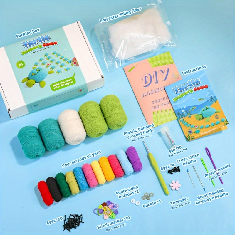 Turtle Crochet Kit for Beginners 21 Pcs