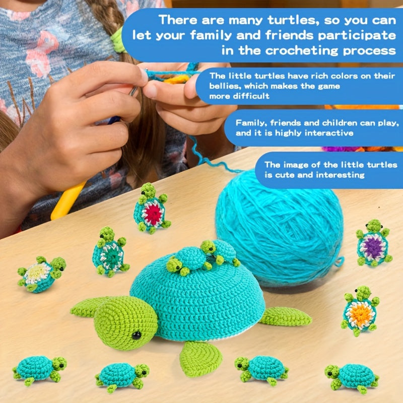 Turtle Crochet Kit for Beginners 21 Pcs