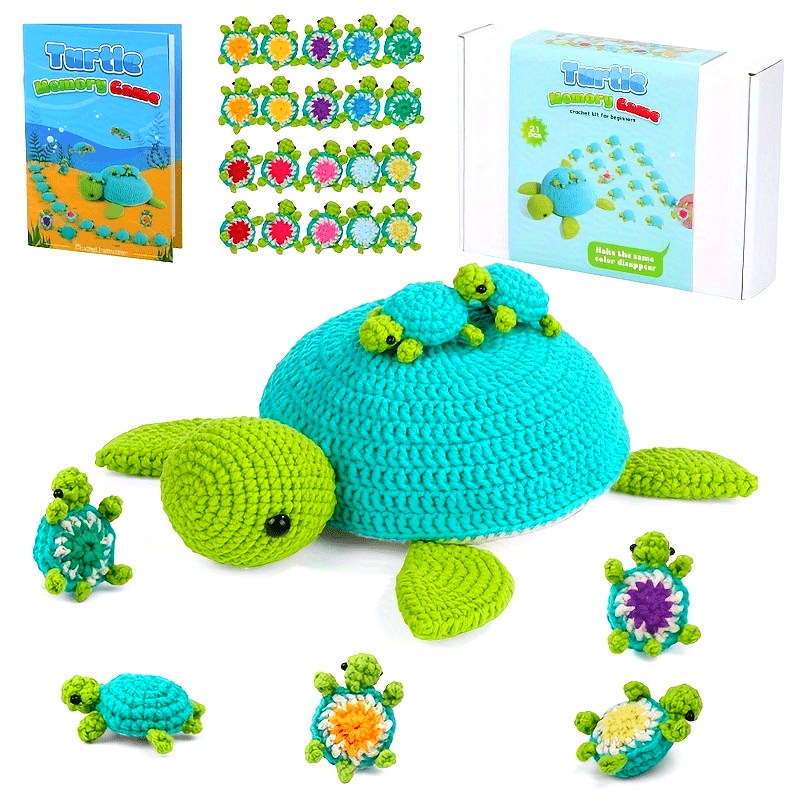 Turtle Crochet Kit for Beginners 21 Pcs