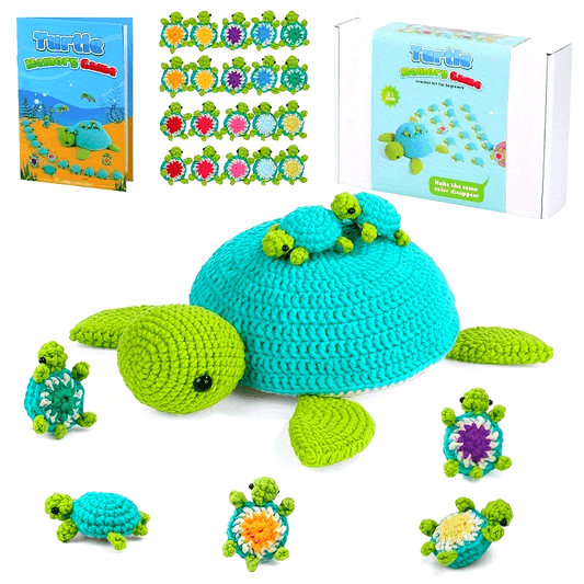 Turtle Crochet Kit for Beginners 21 Pcs