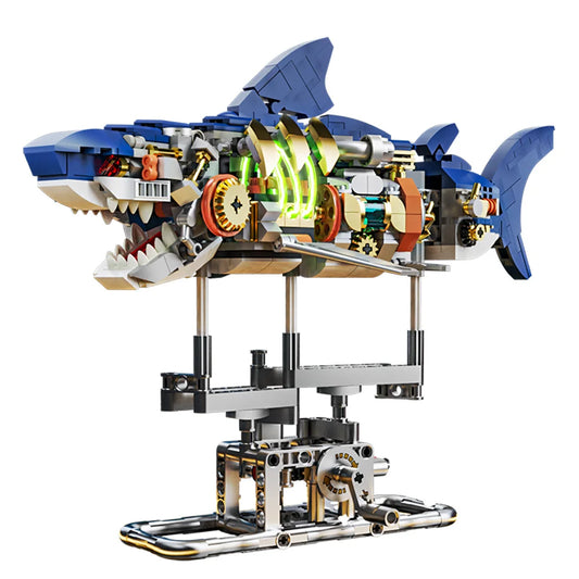 Mechanical Shark Building Set  687pcs