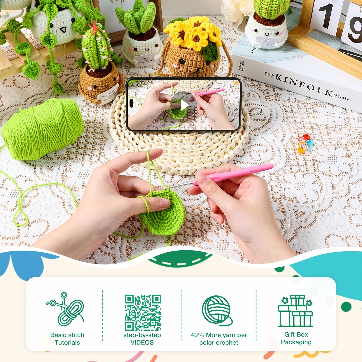 Crochet Kit  6pcs