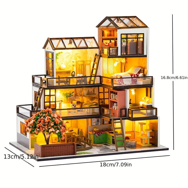 Miniature House 3D Puzzle Kit